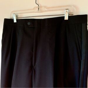 Men’s Woolmark Black Tuxedo pants 36 x 29